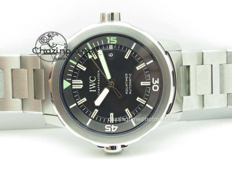 MIROTIME 0101 UrbanStyle Aquatimer Automatic IW329002 V6F 1:1 Best Edition Black Dial On SS Bracelet MIYOTA 7317